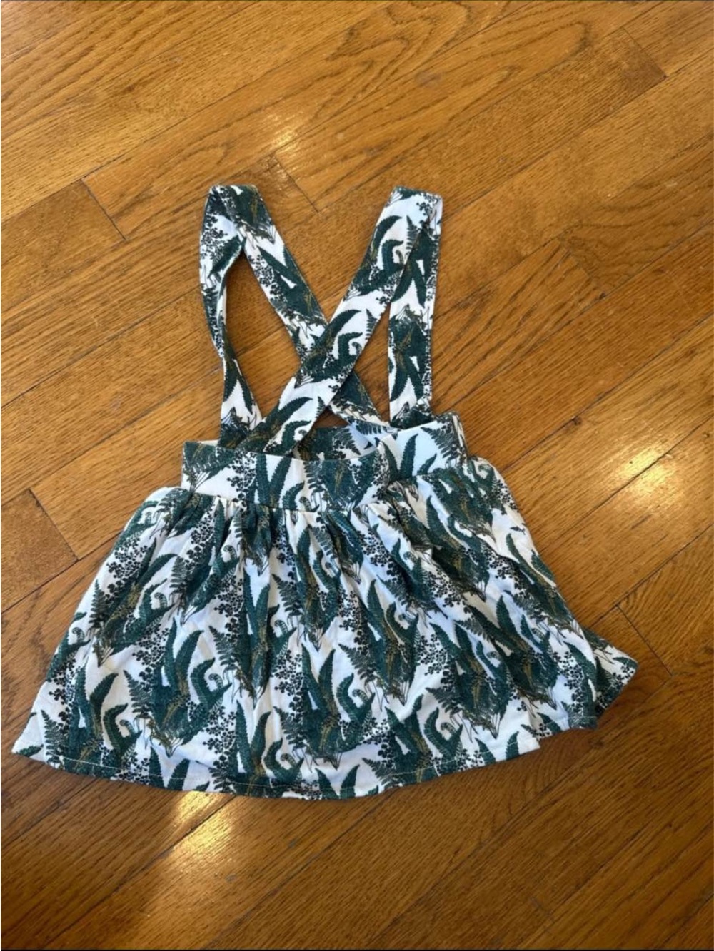Kate Quinn suspender skirt Palm Ferns 12-18 months.
